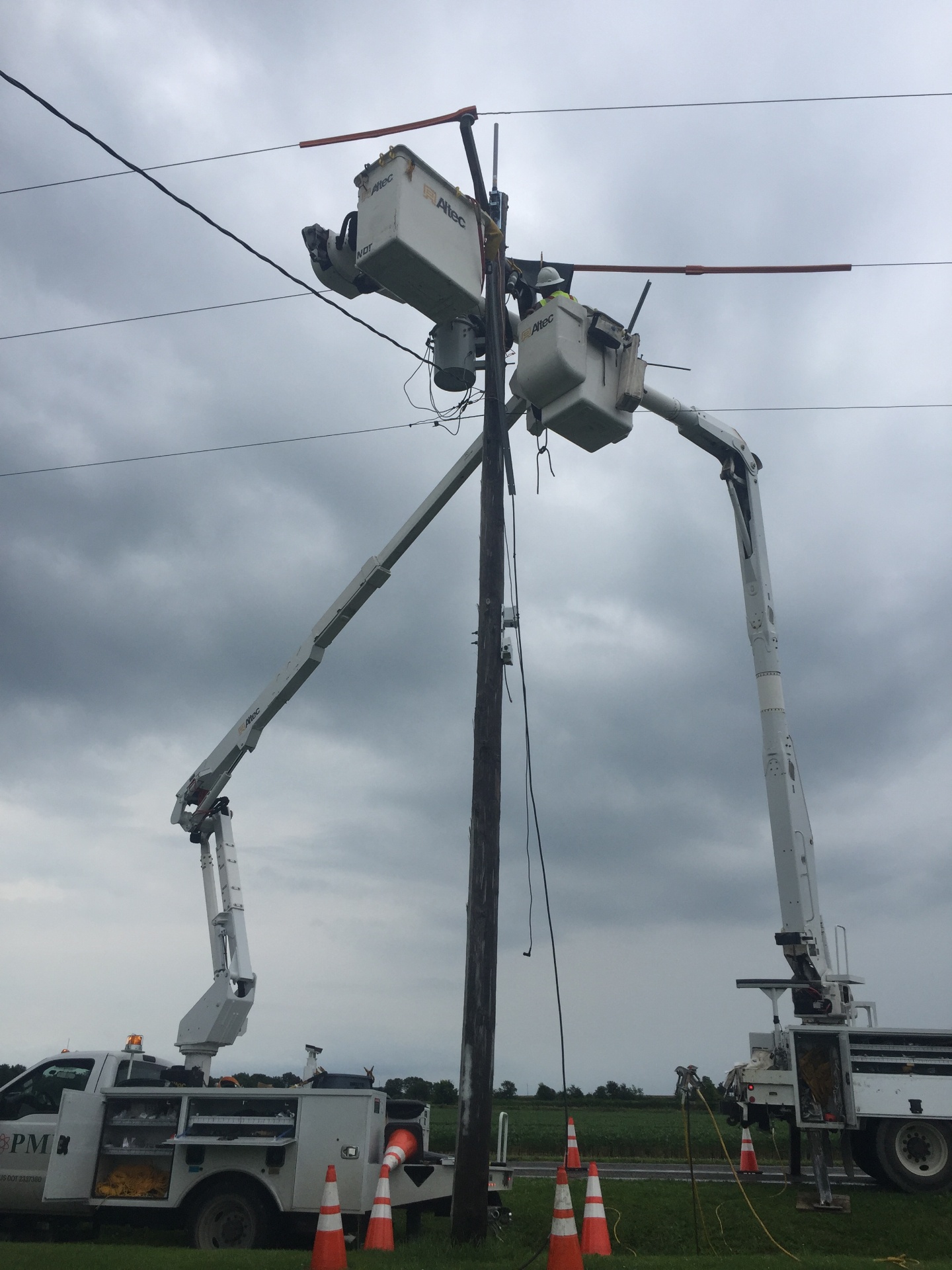 Storm-sky pole work